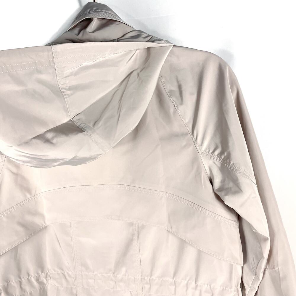 Athleta Drip Drop Jacket Pink Full Zip Hooded Water Repellent Rain Coat‎ Sz XS - Picture 11 of 11